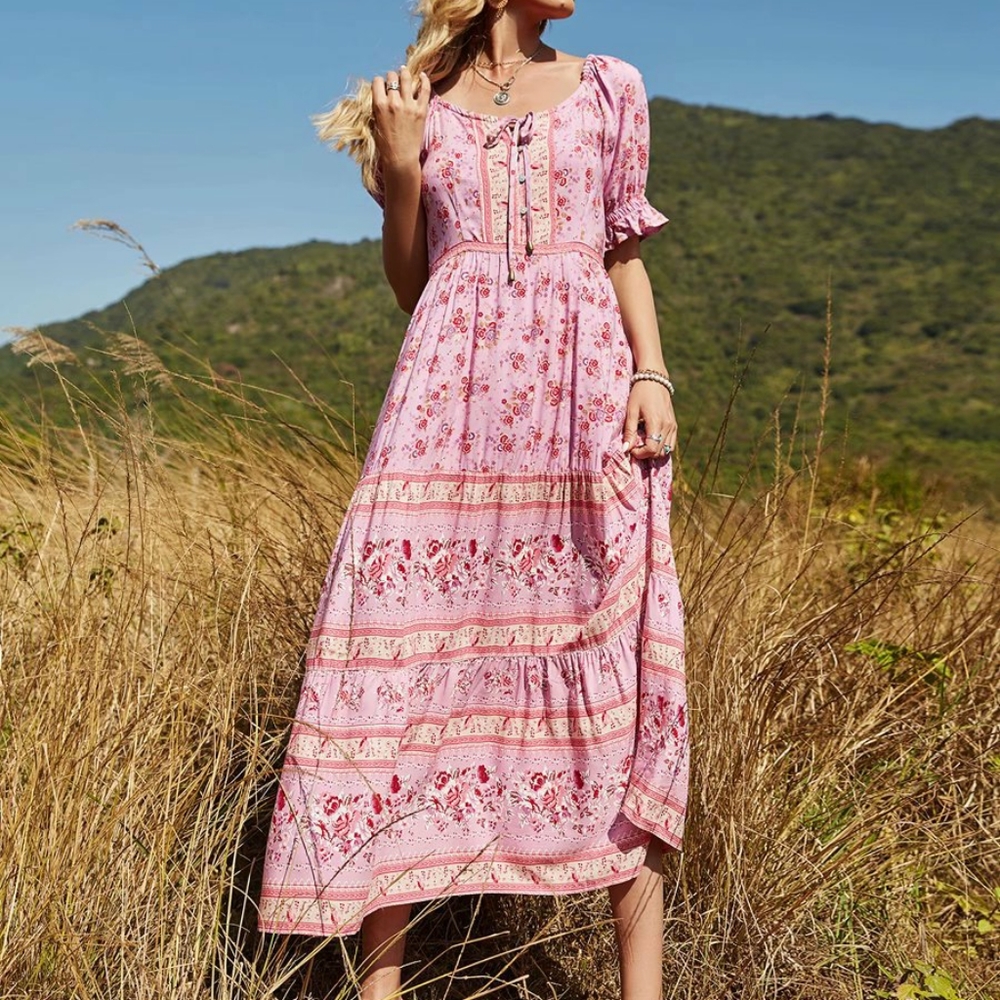 NEW maxi Boho dress Sz S